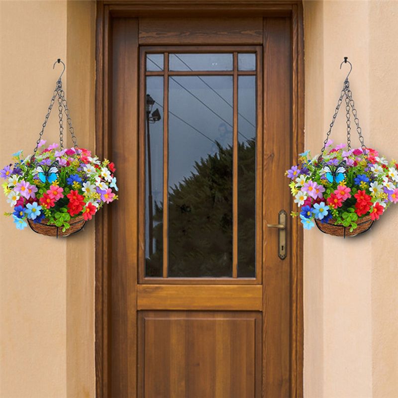 Gardening Tools Yellow - MALL Kunstmatige hangende bloemen in mand