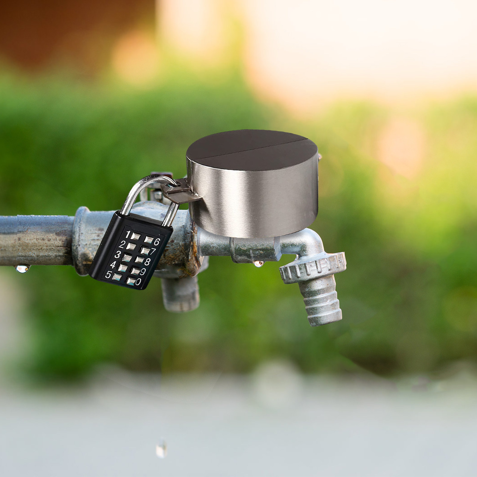 Gardening Tools Water - Kraancombinatieslot Buiten Waterkraanslot Anti-diefstal Gemakkelijk te