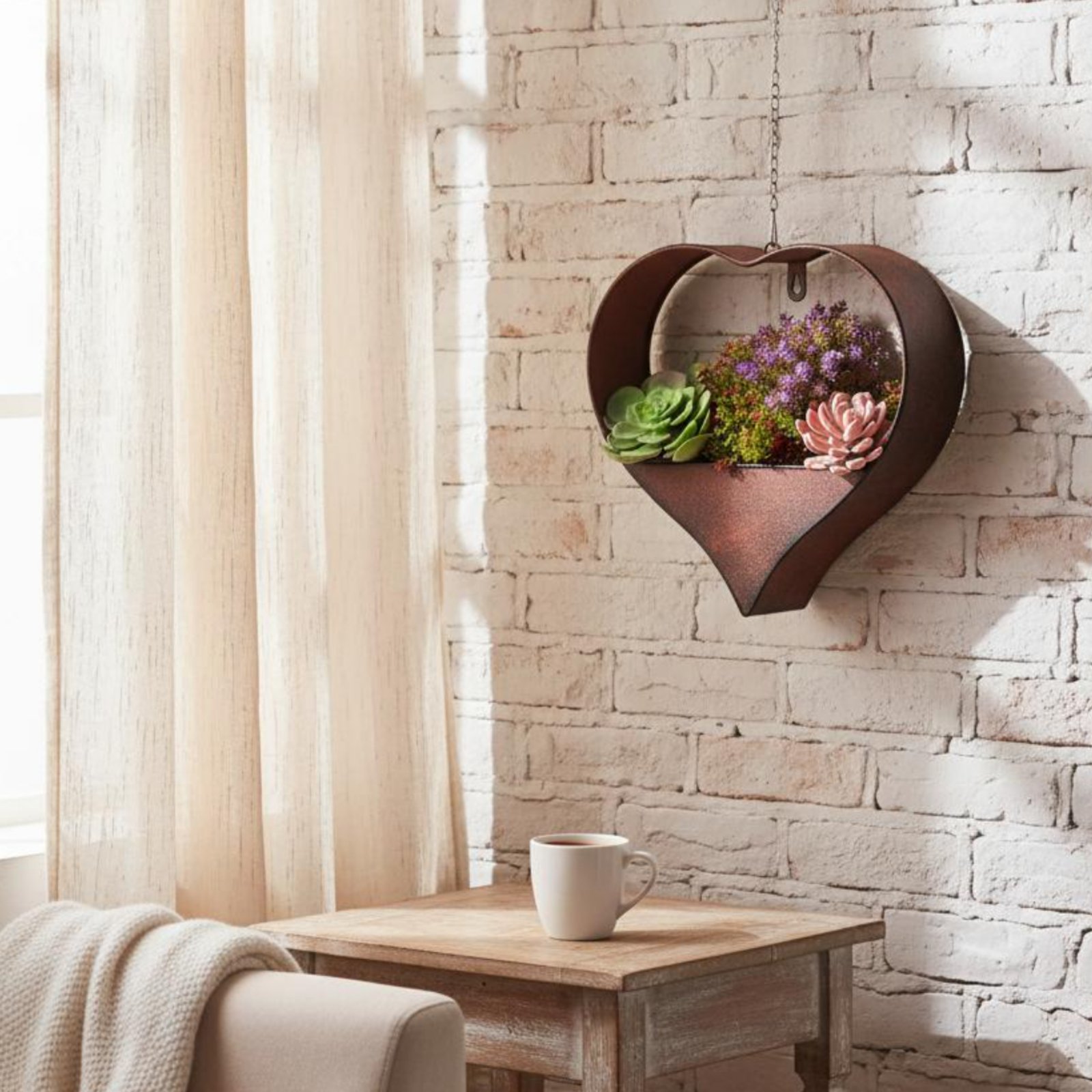 Hartvormige metalen plantenbak - Hanging Planter Basket recensie en prijs