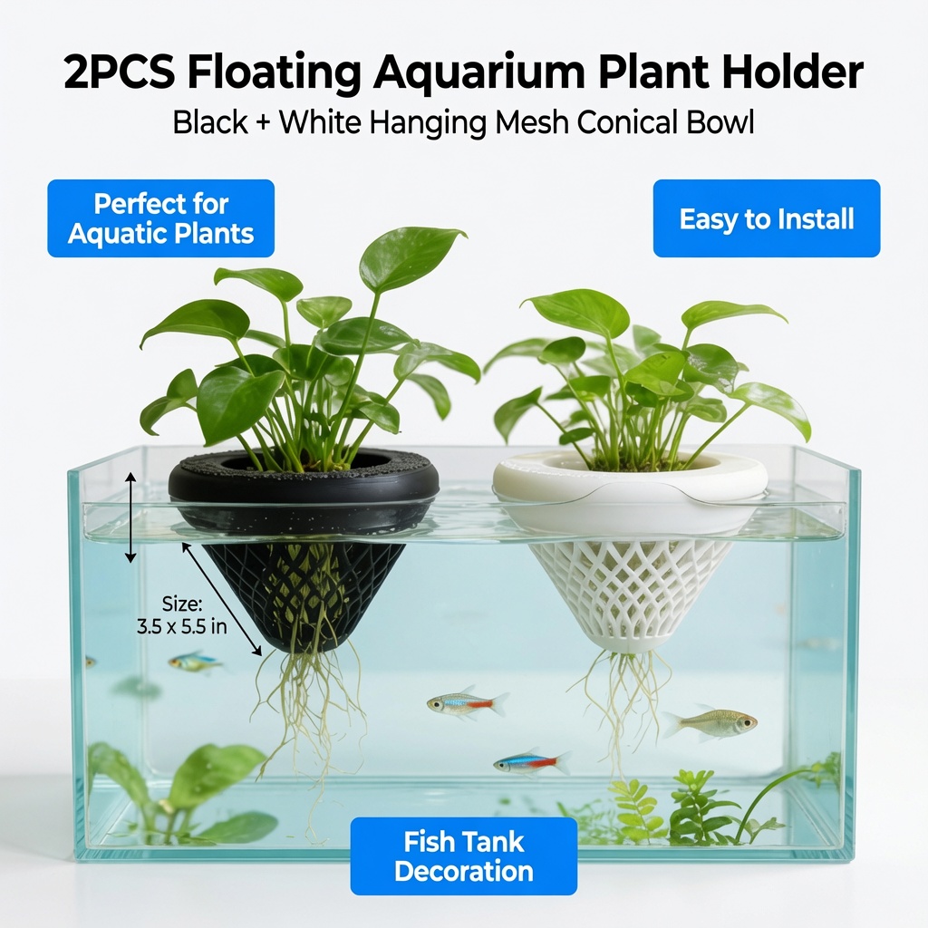 2 stuks drijvende aquariumplan - Hanging Planter Basket recensie en prijs