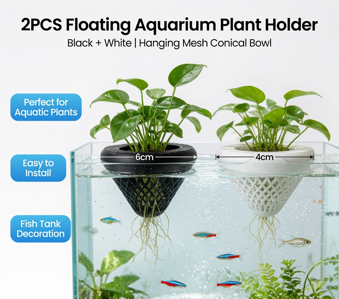 2 stuks drijvende aquariumplan - Hanging Planter Basket recensie en prijs