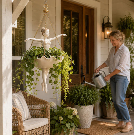 Nieuwe balletdanser hangende p - Hanging Planter Basket recensie en prijs