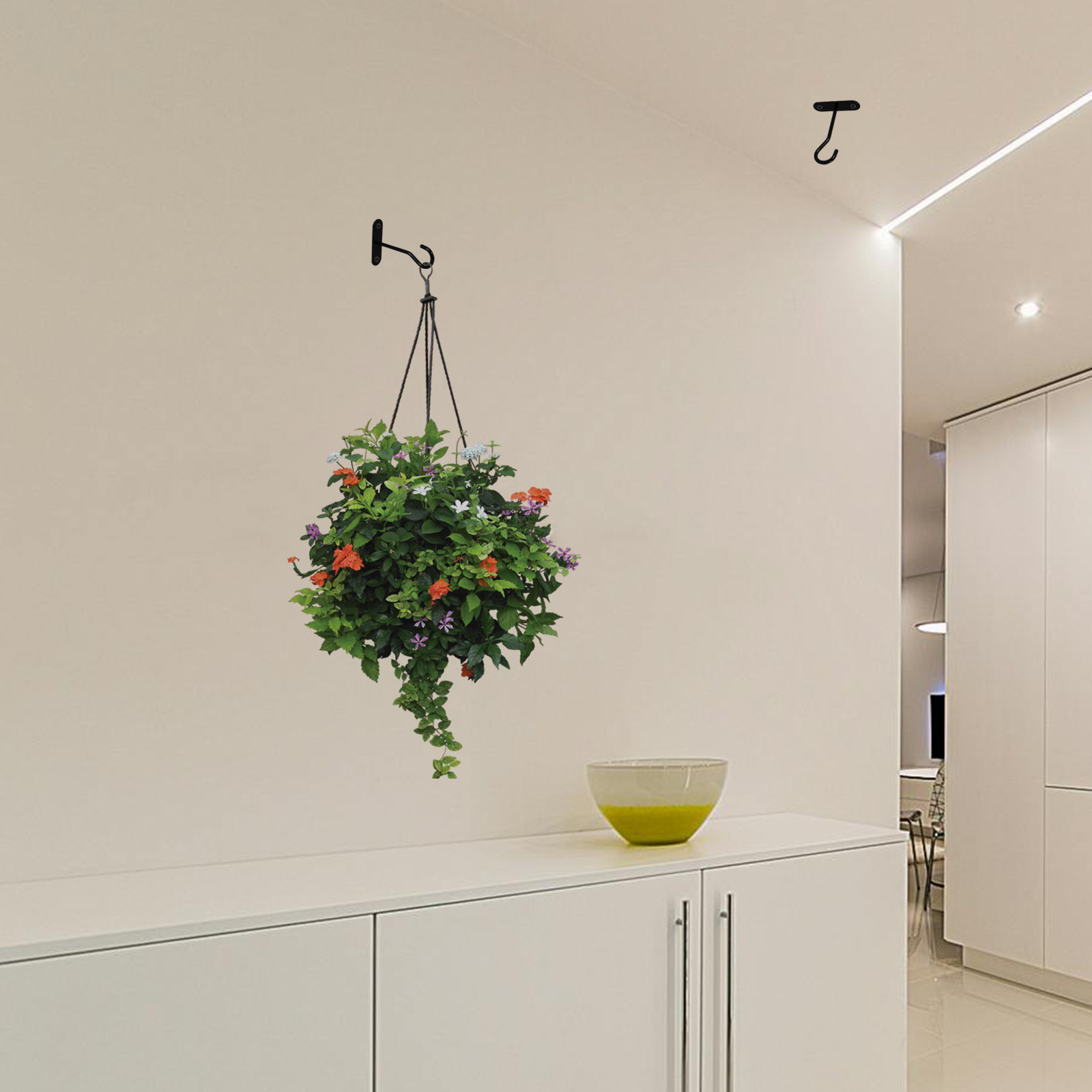 2 sets plafondhaken voor het o - Hanging Planter Basket recensie en prijs
