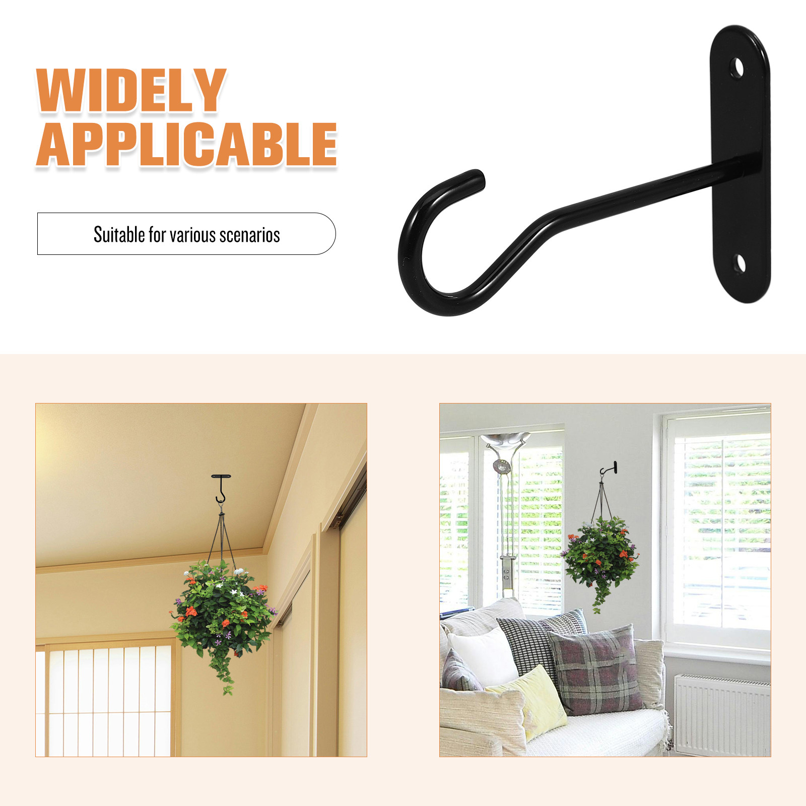 2 sets plafondhaken voor het o - Hanging Planter Basket recensie en prijs