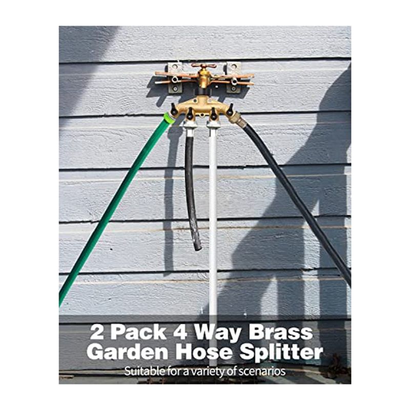 ABNQ 4-weg messing slangsplitt - Gardening Tools Yellow recensie en prijs