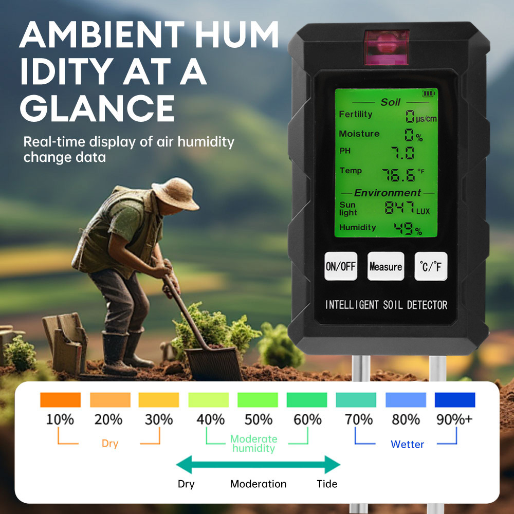 PH Temperatuur-vochtigheidsmet - Soil Ph Meter recensie en prijs