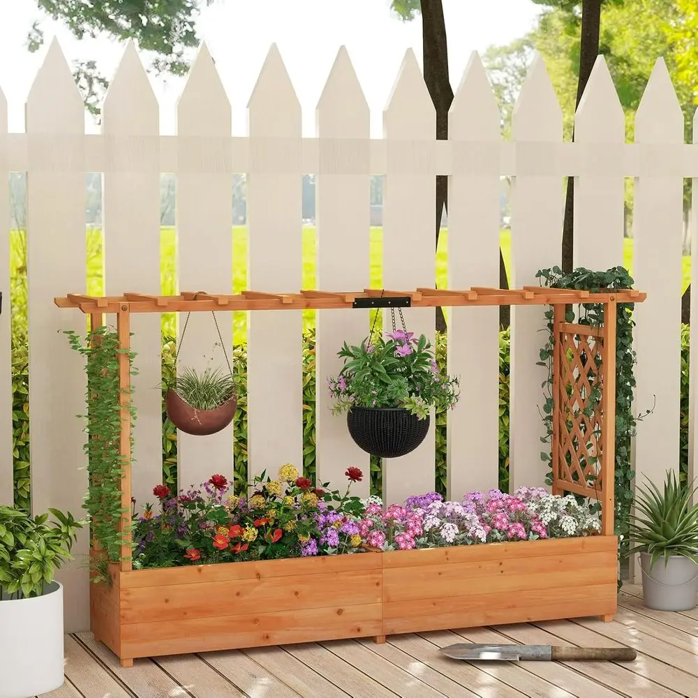 Verhoogd plantenbak met boogvo - Hanging Planter Basket recensie en prijs