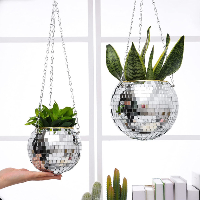 Disco Spiegelbol Hangende Bloe - Hanging Planter Basket recensie en prijs