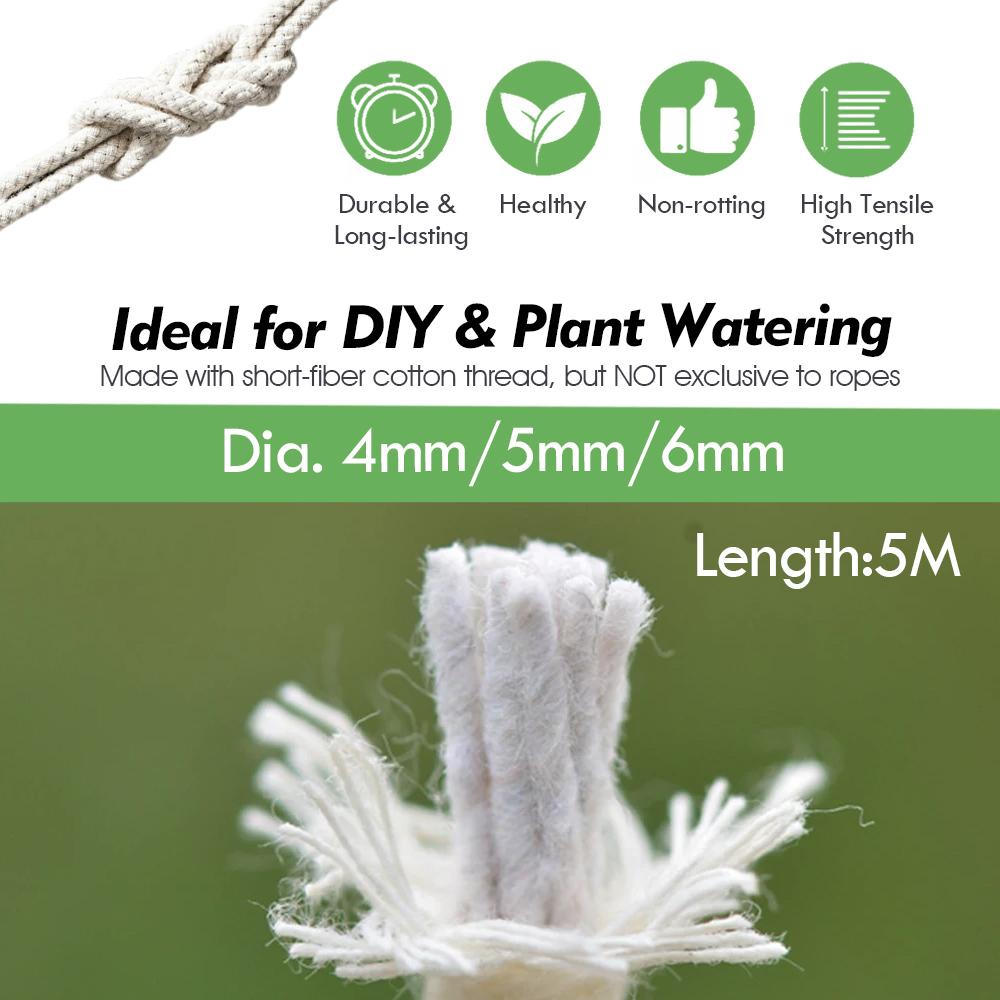 4/5/6Mm Zelfwaterende Katoenen - Automatic Plant Waterer recensie en prijs
